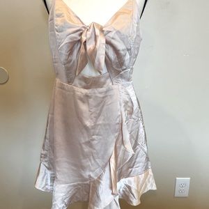 Cotton Candy LA Pink Cami Tie Front Mini Dress